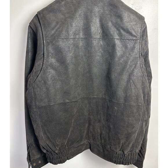 NRA Lifetime Member Suede Leather Jacket Large Black Burk's Bay True Patriot - Picture 6 of 15